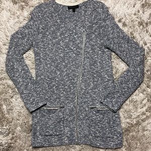 Banana Republic asymmetrical zip up Cardigan